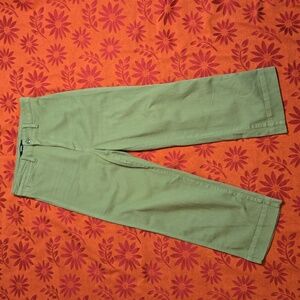 Quince Organic Stretch Cotton Twill Wide-Leg High-Wasted Crop Jeans Sz 27